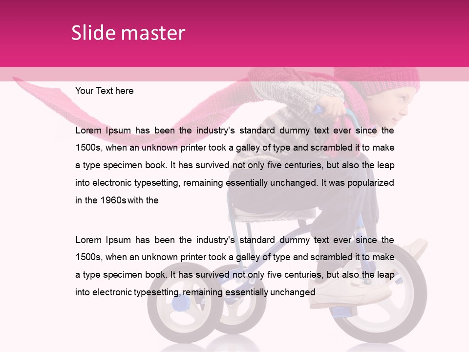 Cute Bike Road PowerPoint Template