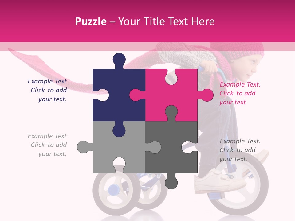 Cute Bike Road PowerPoint Template