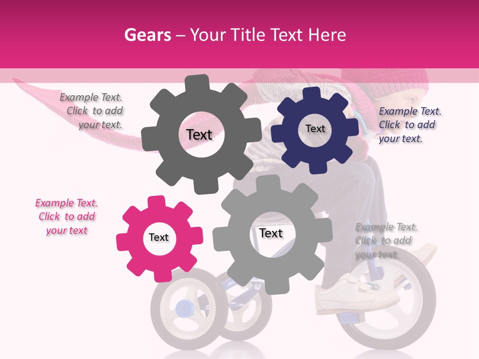 Cute Bike Road PowerPoint Template