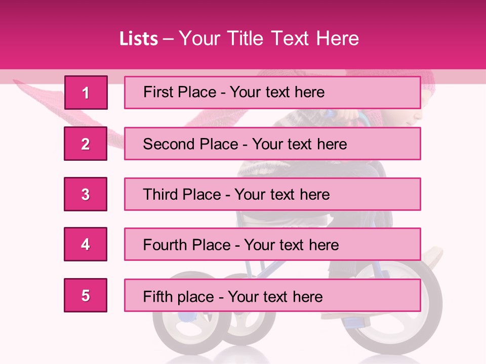 Cute Bike Road PowerPoint Template