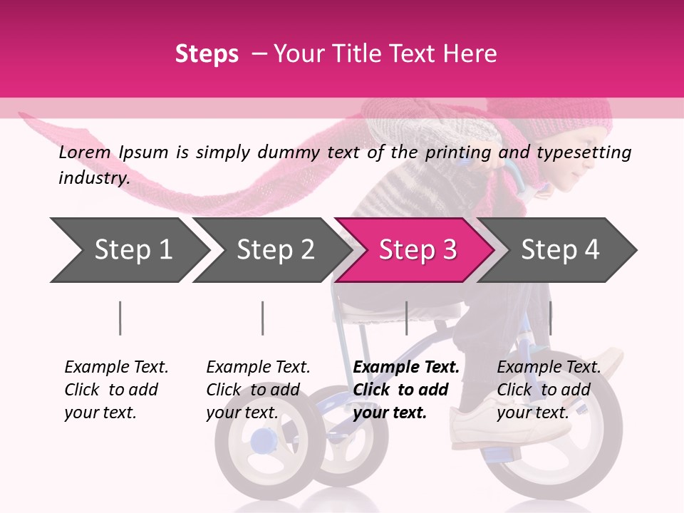 Cute Bike Road PowerPoint Template