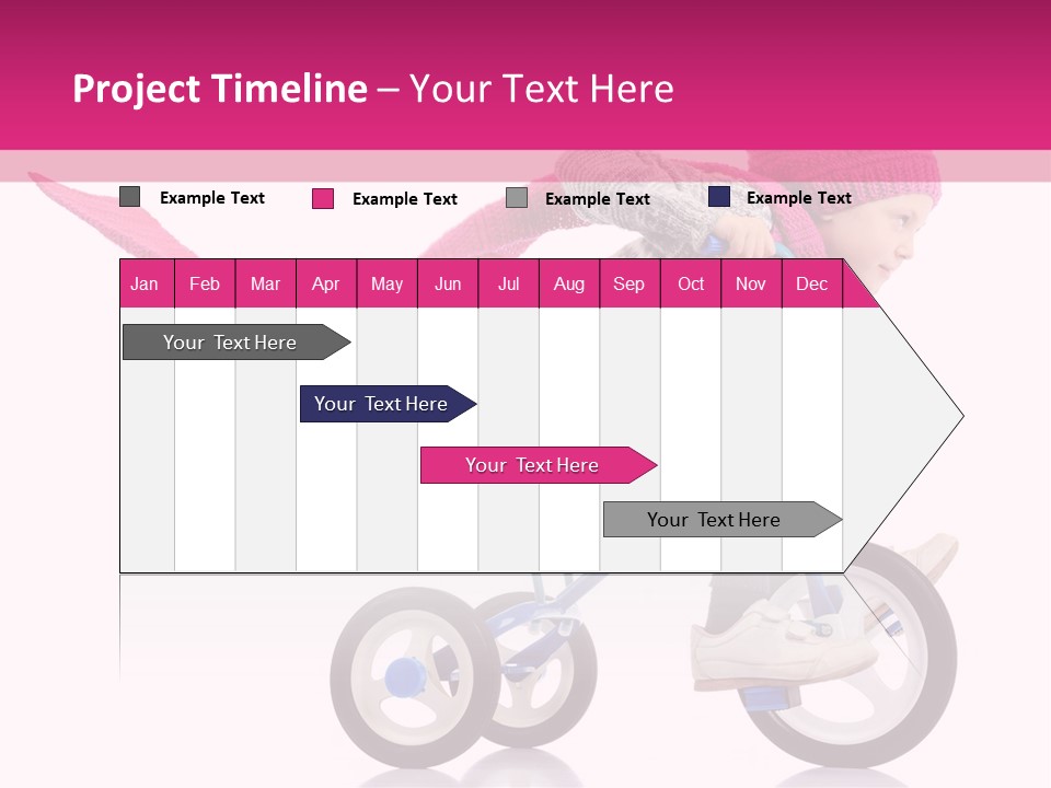 Cute Bike Road PowerPoint Template