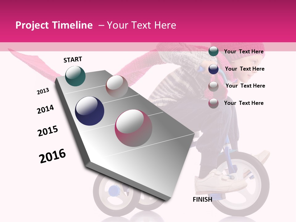 Cute Bike Road PowerPoint Template