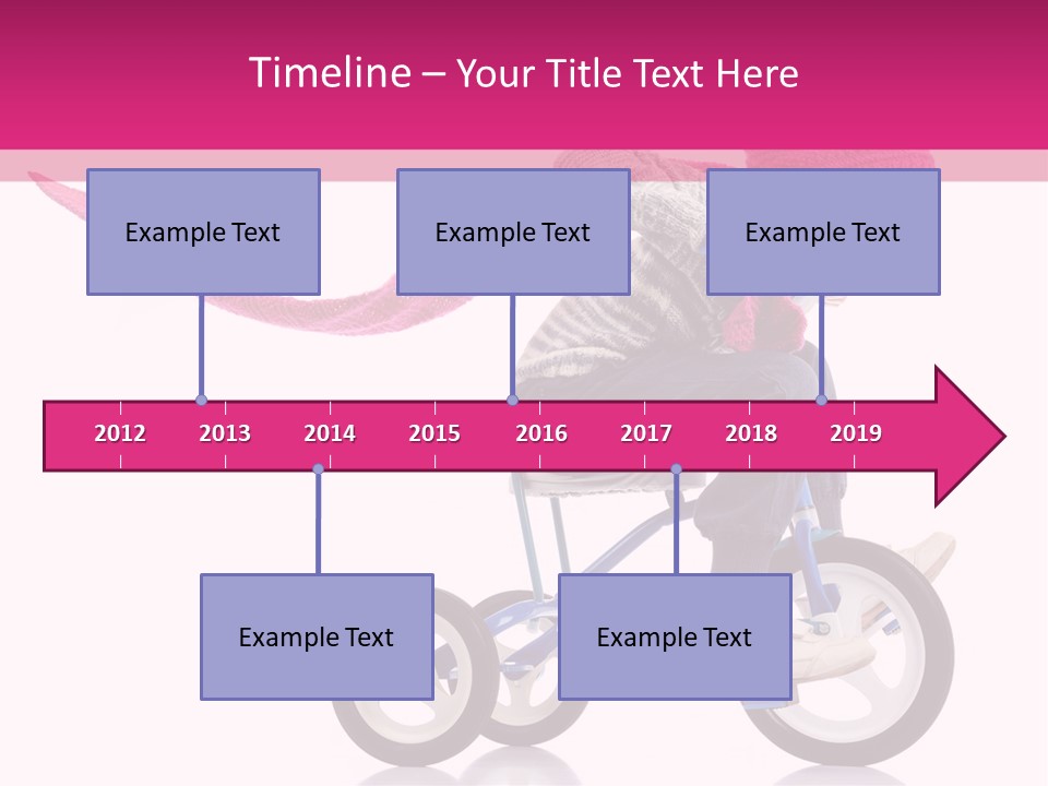 Cute Bike Road PowerPoint Template