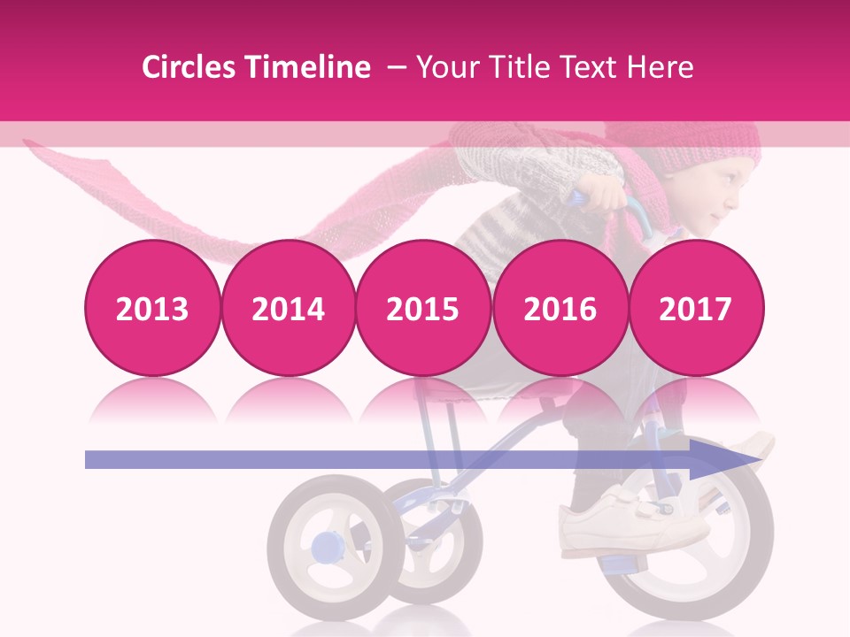 Cute Bike Road PowerPoint Template