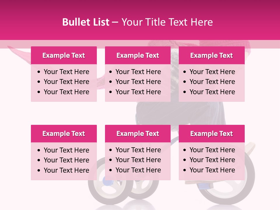 Cute Bike Road PowerPoint Template