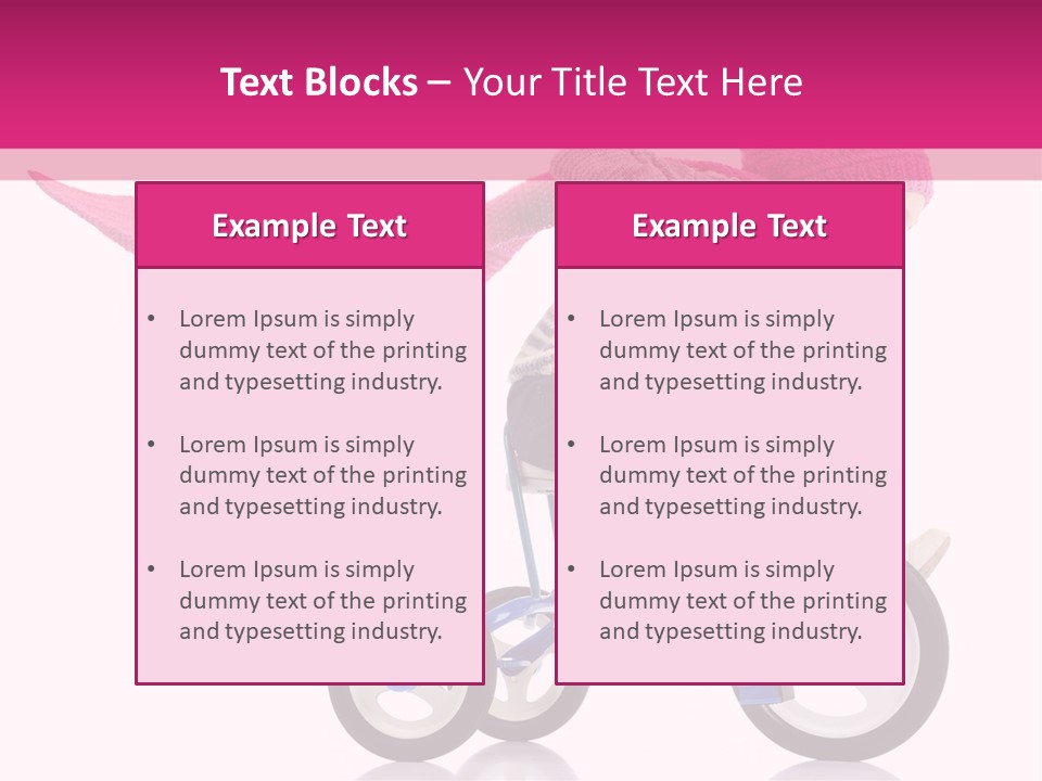 Cute Bike Road PowerPoint Template