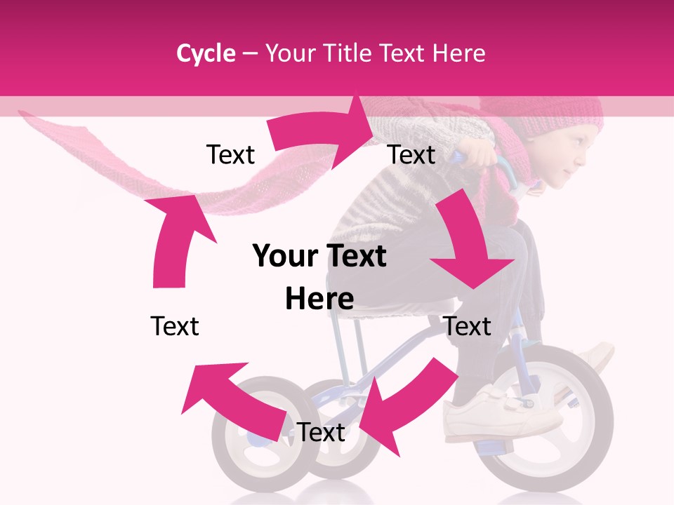 Cute Bike Road PowerPoint Template