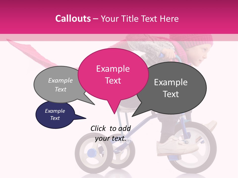 Cute Bike Road PowerPoint Template