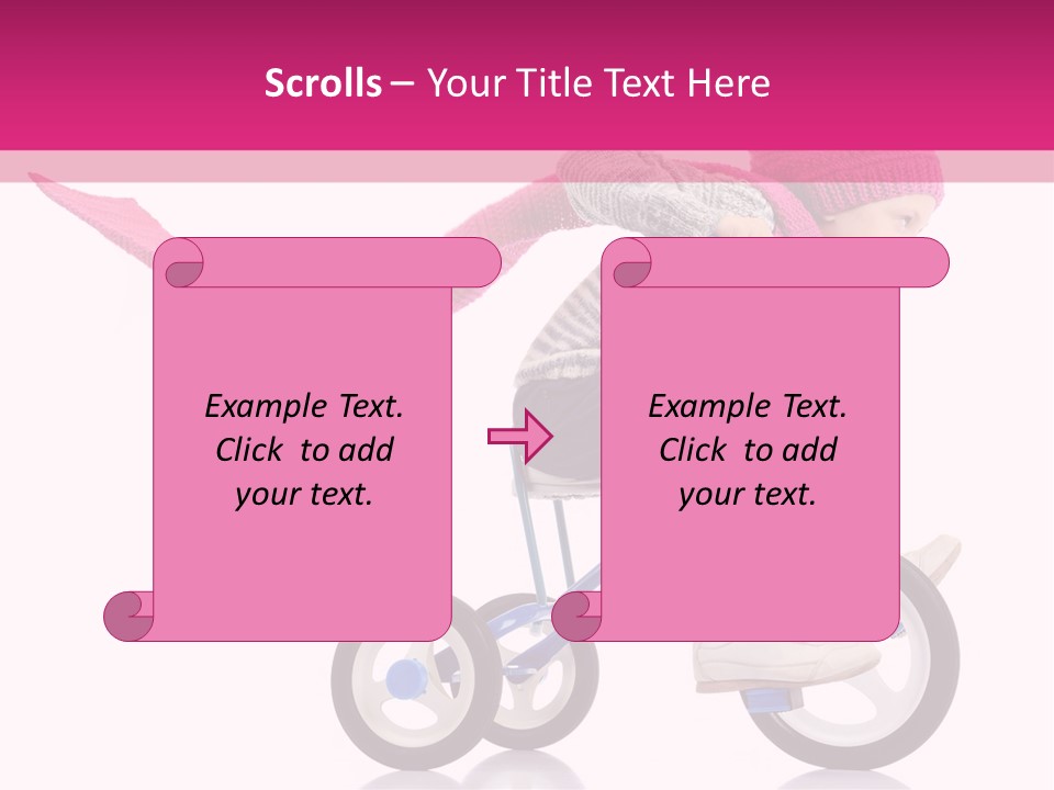 Cute Bike Road PowerPoint Template