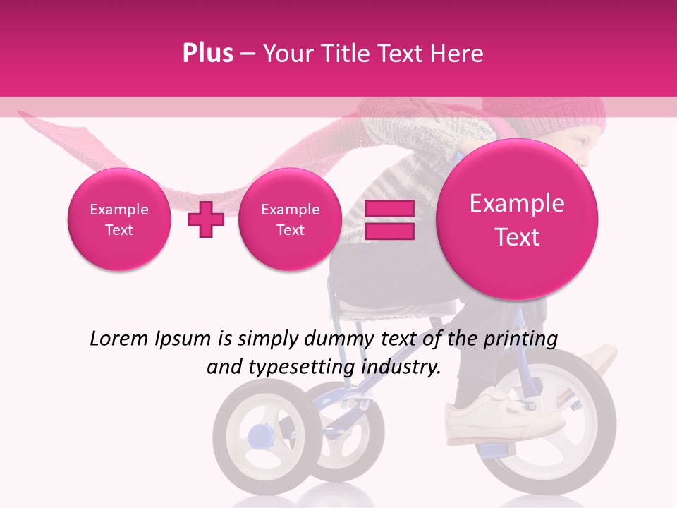Cute Bike Road PowerPoint Template