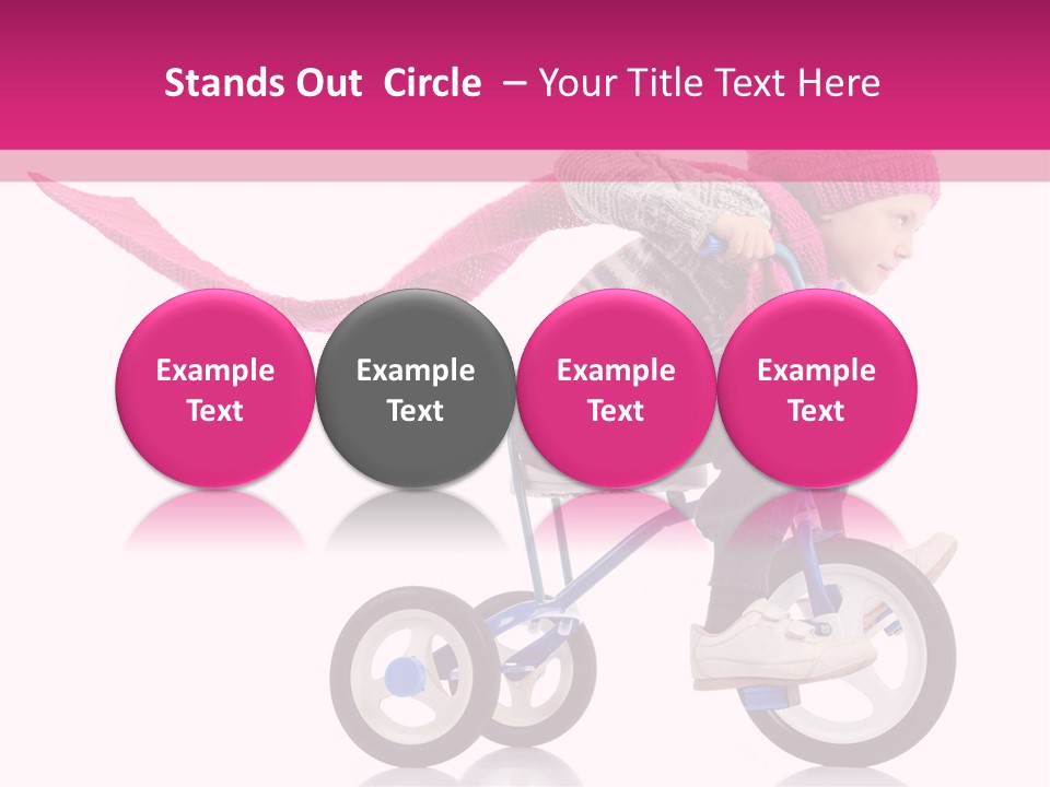 Cute Bike Road PowerPoint Template