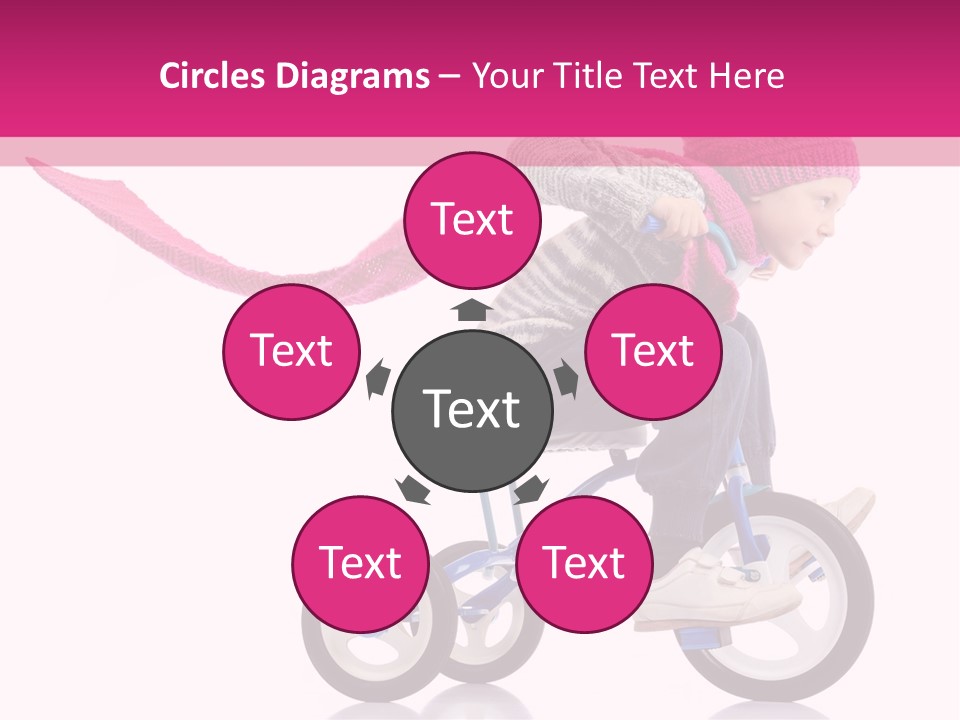 Cute Bike Road PowerPoint Template