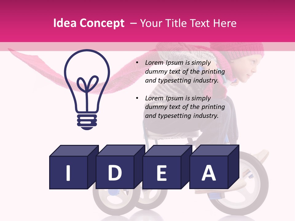 Cute Bike Road PowerPoint Template
