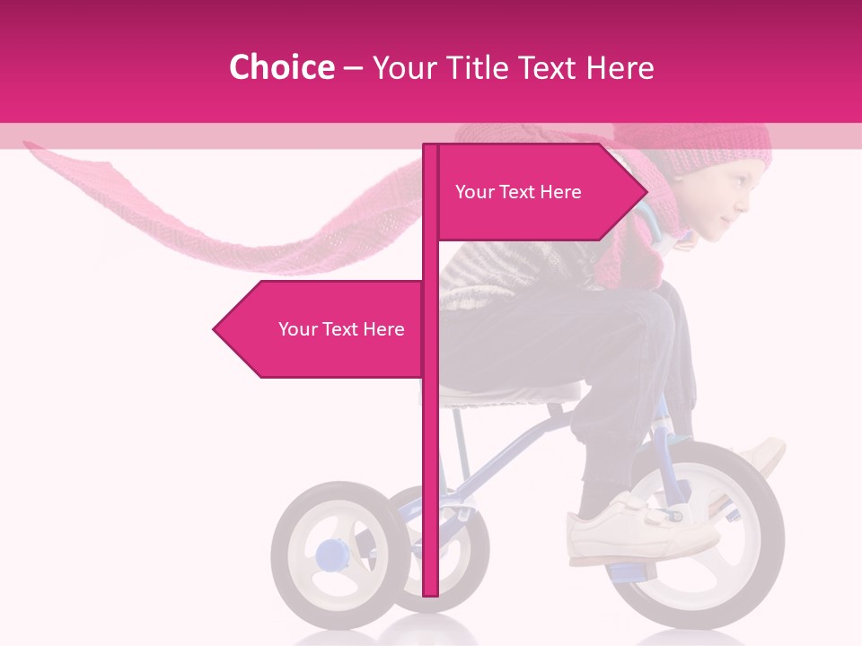 Cute Bike Road PowerPoint Template