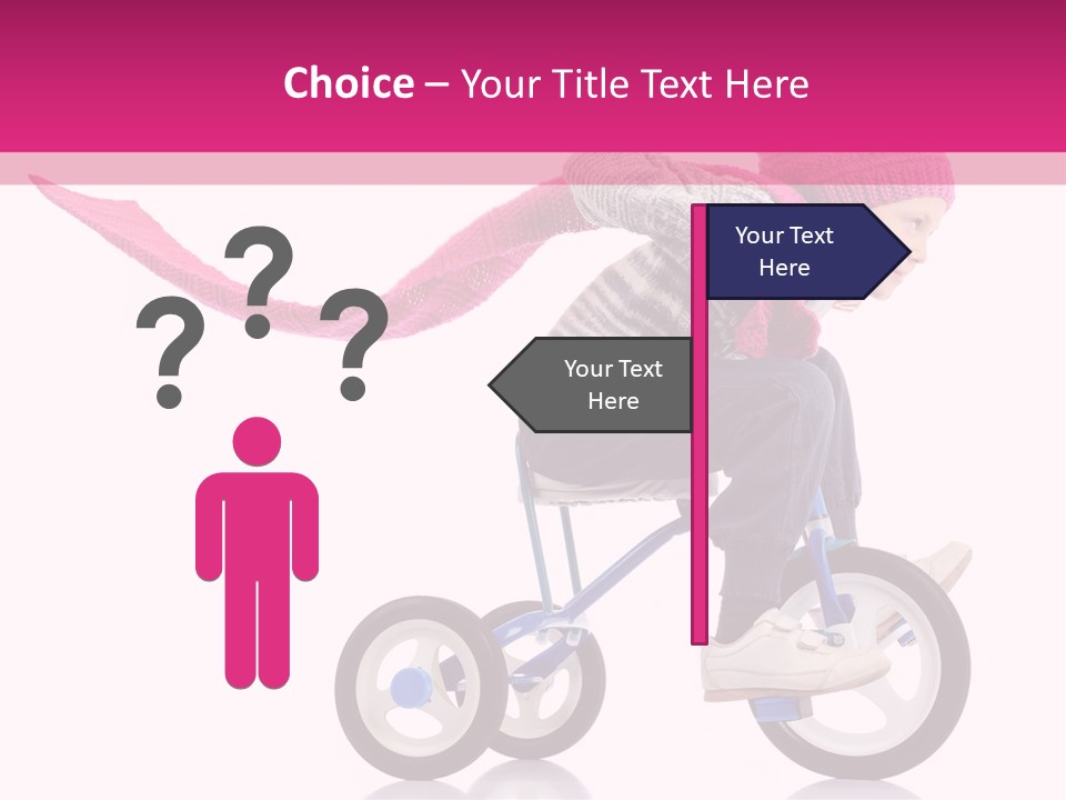 Cute Bike Road PowerPoint Template