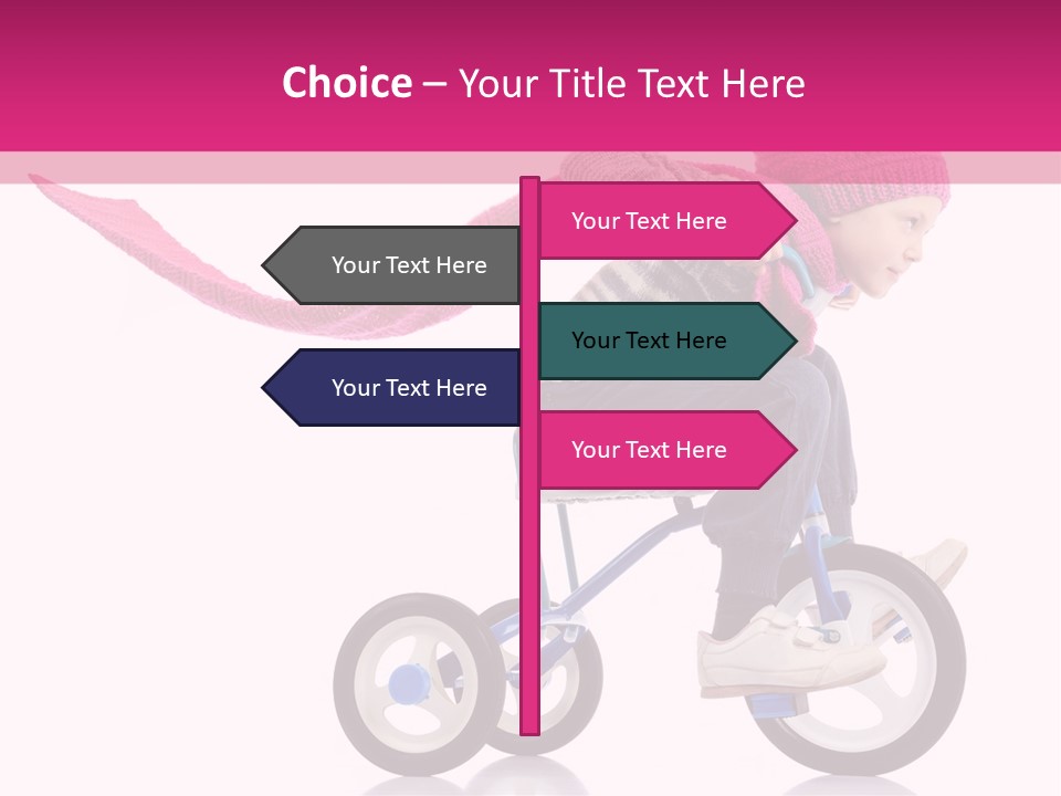 Cute Bike Road PowerPoint Template