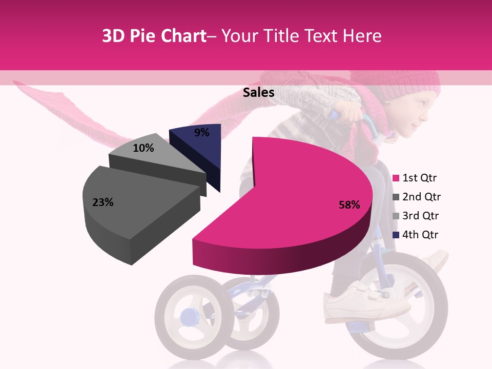 Cute Bike Road PowerPoint Template