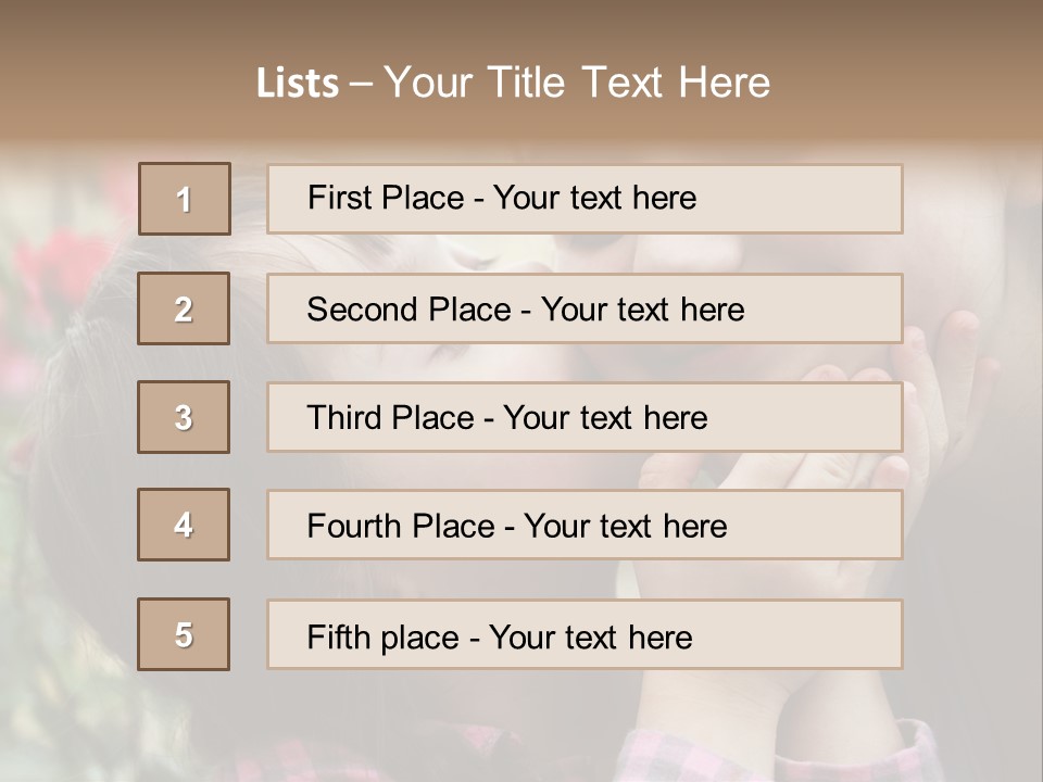Infant Arms Portrait PowerPoint Template