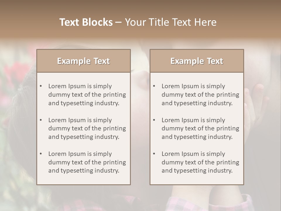 Infant Arms Portrait PowerPoint Template