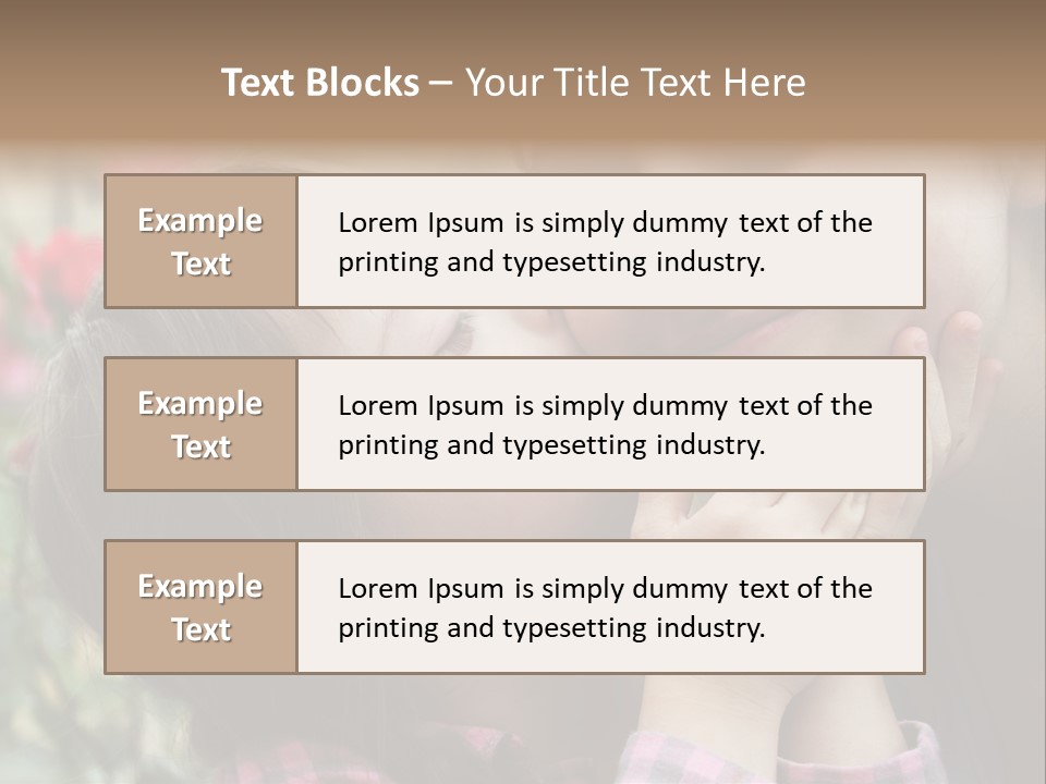 Infant Arms Portrait PowerPoint Template