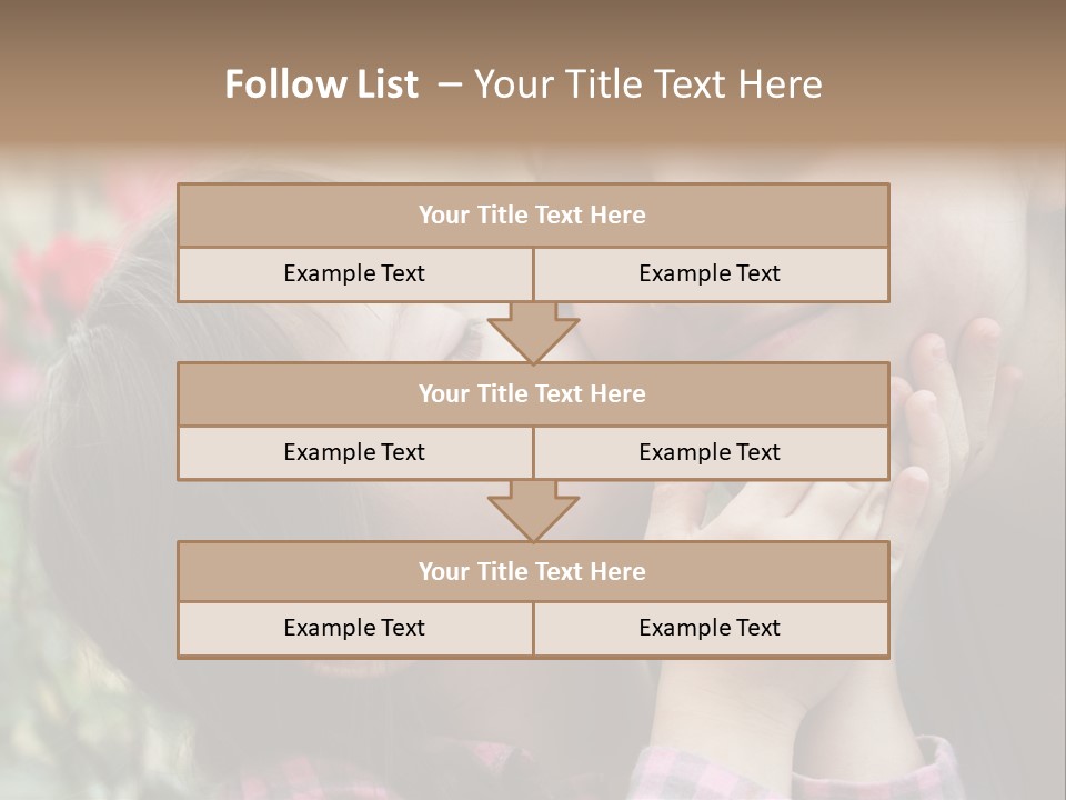 Infant Arms Portrait PowerPoint Template
