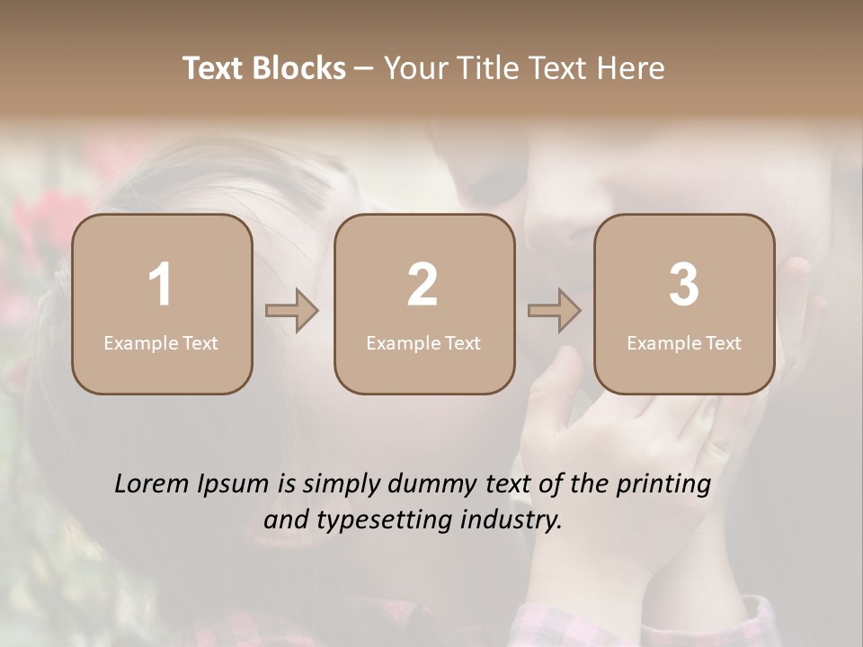 Infant Arms Portrait PowerPoint Template