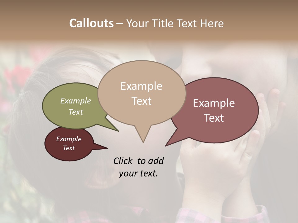 Infant Arms Portrait PowerPoint Template