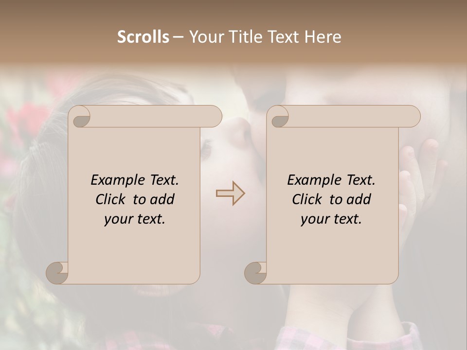 Infant Arms Portrait PowerPoint Template