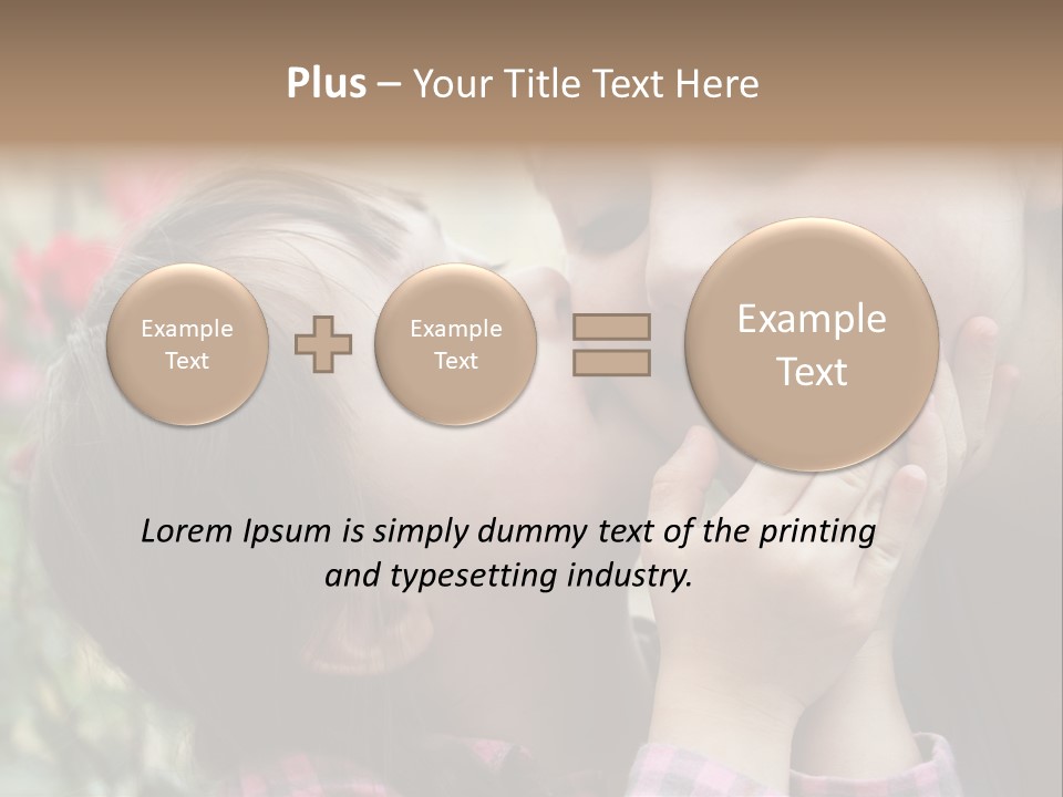 Infant Arms Portrait PowerPoint Template