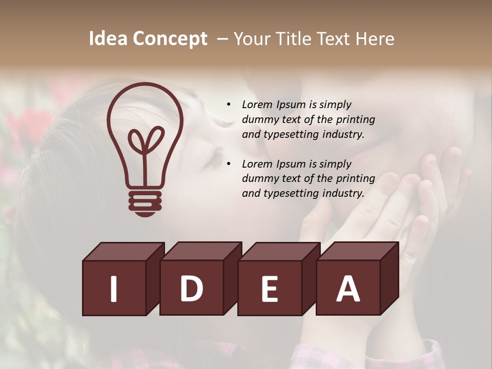 Infant Arms Portrait PowerPoint Template