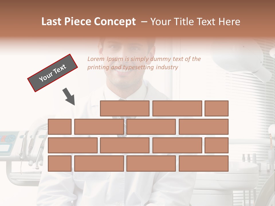 Treatment Stubble Caucasian PowerPoint Template