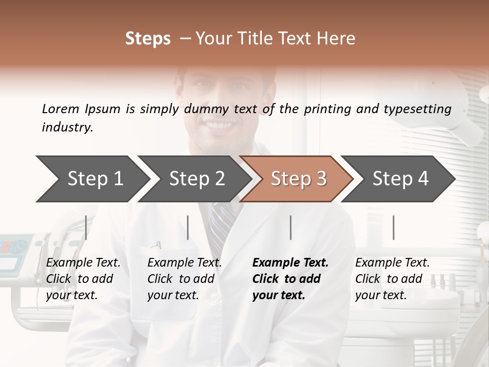 Treatment Stubble Caucasian PowerPoint Template