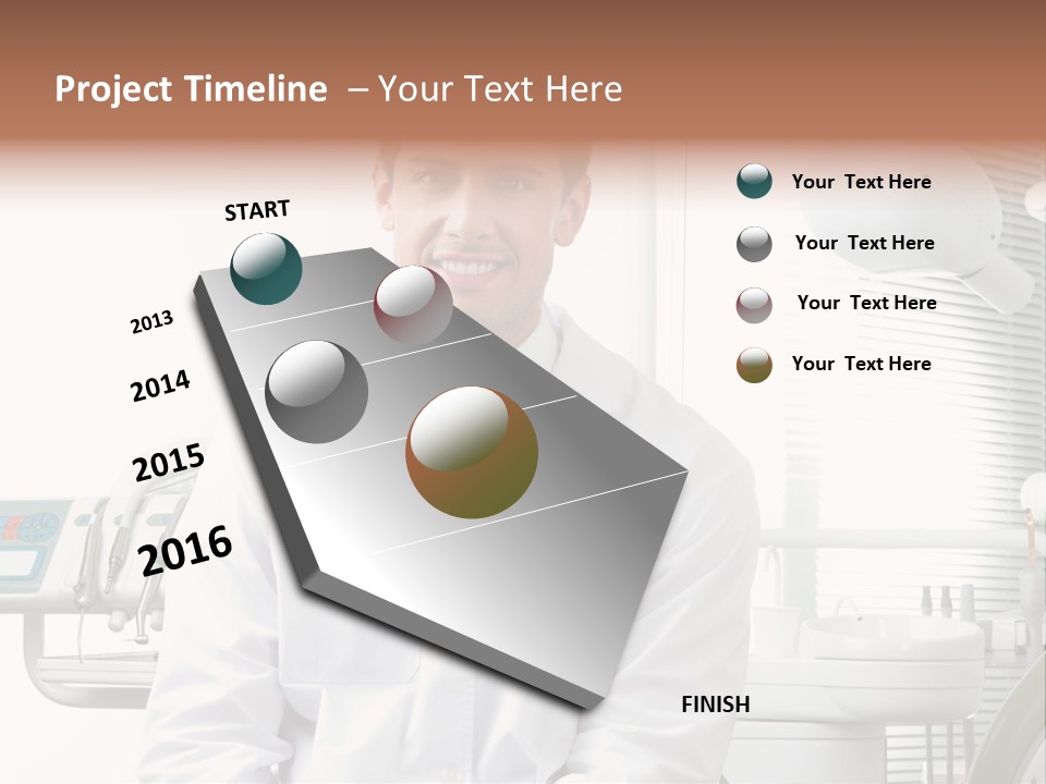 Treatment Stubble Caucasian PowerPoint Template