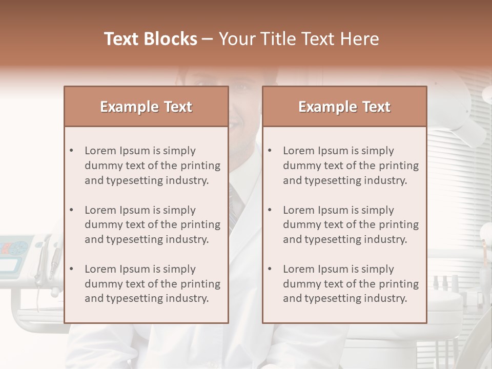 Treatment Stubble Caucasian PowerPoint Template