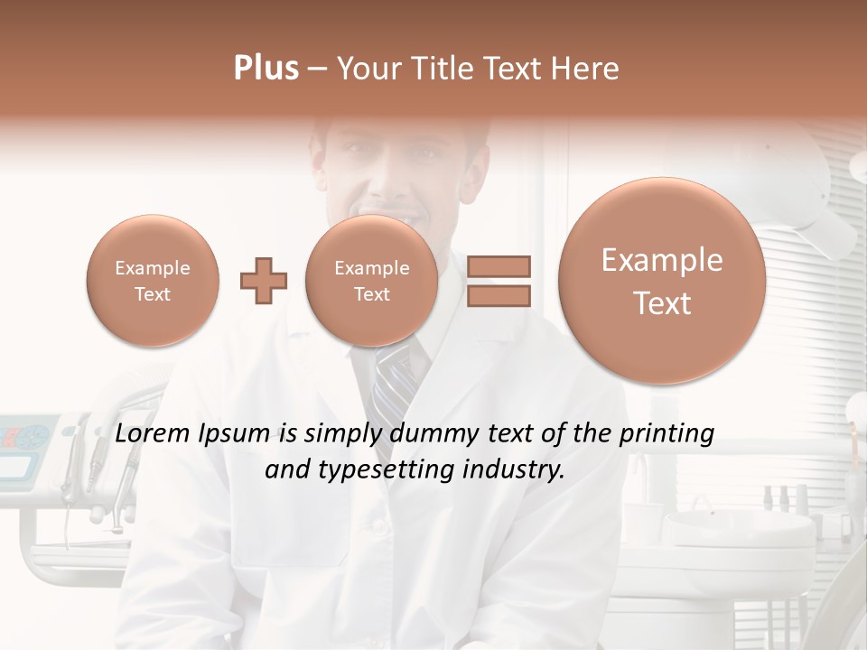 Treatment Stubble Caucasian PowerPoint Template