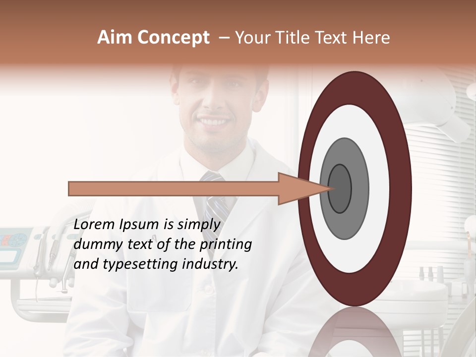 Treatment Stubble Caucasian PowerPoint Template