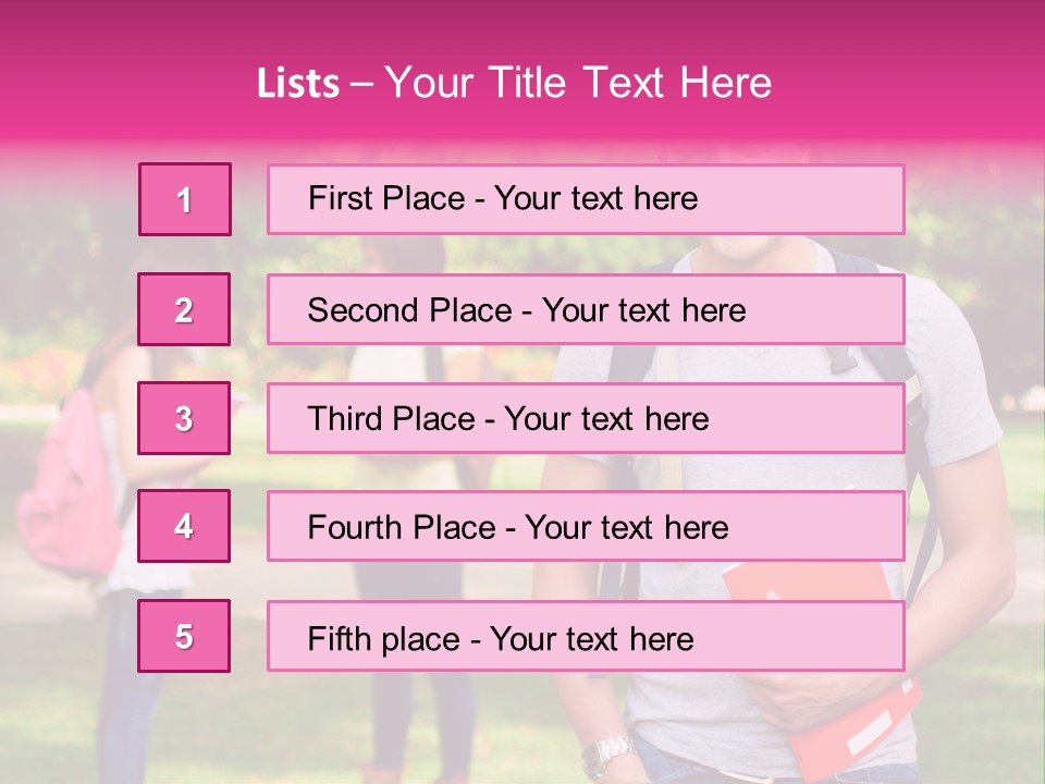 Youth Young Person PowerPoint Template