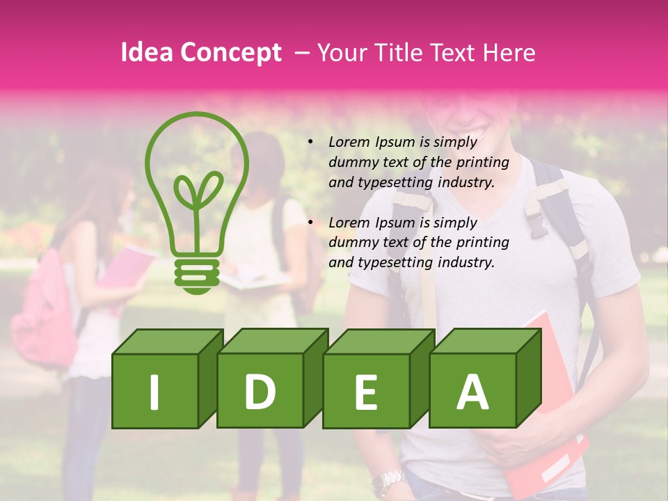 Youth Young Person PowerPoint Template