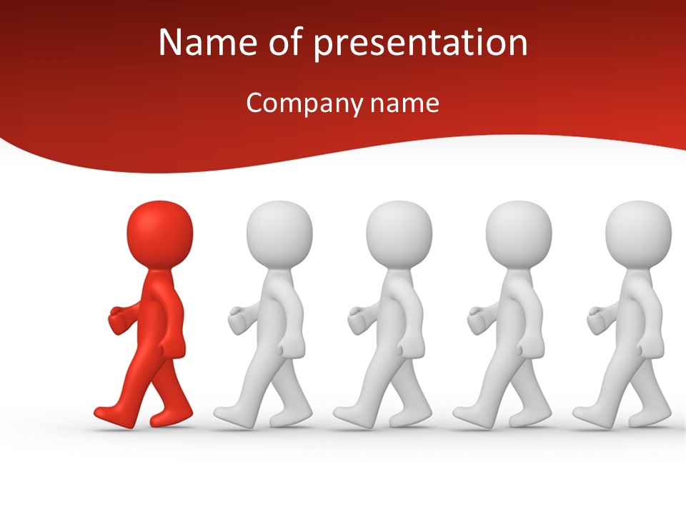 Teamwork Society Leadership PowerPoint Template