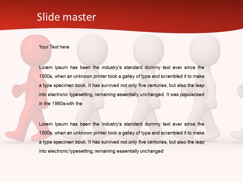 Teamwork Society Leadership PowerPoint Template