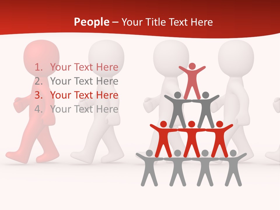 Teamwork Society Leadership PowerPoint Template