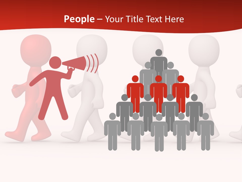 Teamwork Society Leadership PowerPoint Template