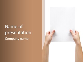 White Communicate Presenting PowerPoint Template