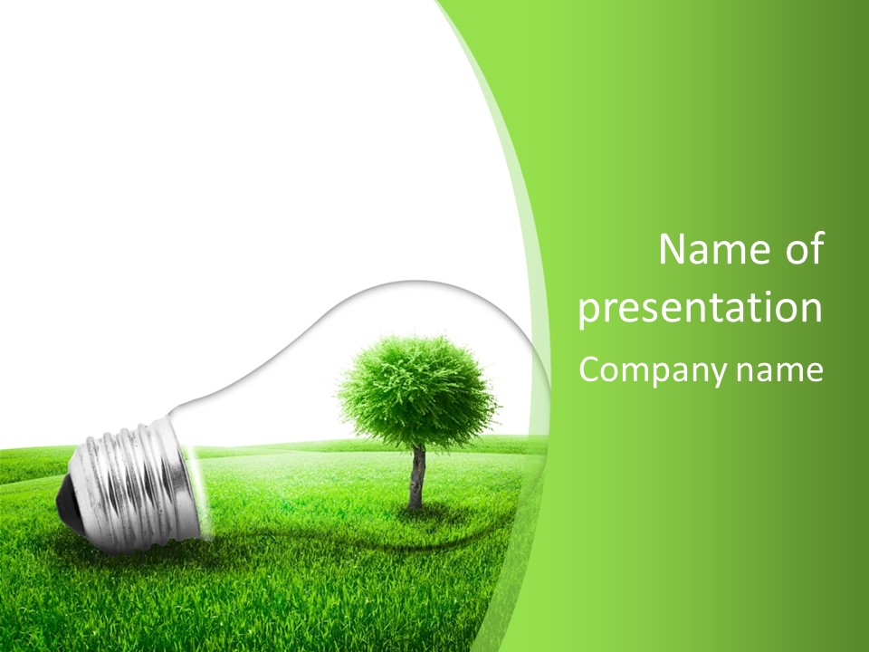 Power Ecologic Corkoak PowerPoint Template