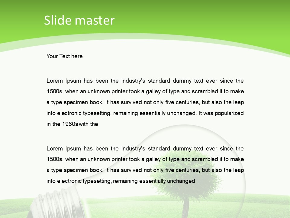 Power Ecologic Corkoak PowerPoint Template