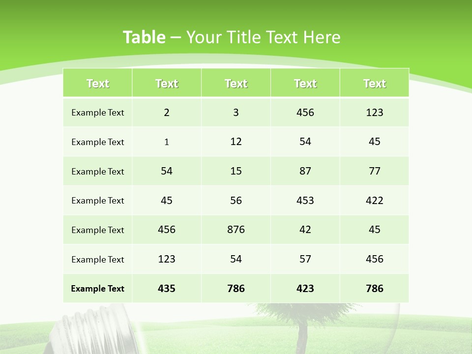Power Ecologic Corkoak PowerPoint Template