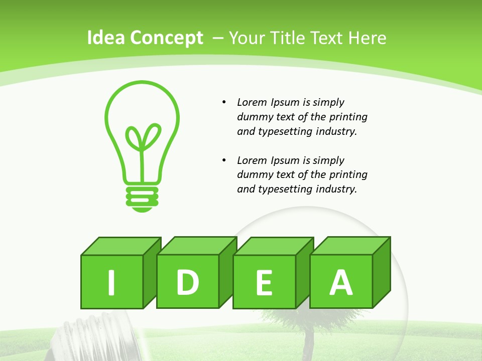 Power Ecologic Corkoak PowerPoint Template