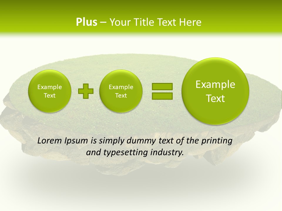 Air Floating Lawn Isolation PowerPoint Template