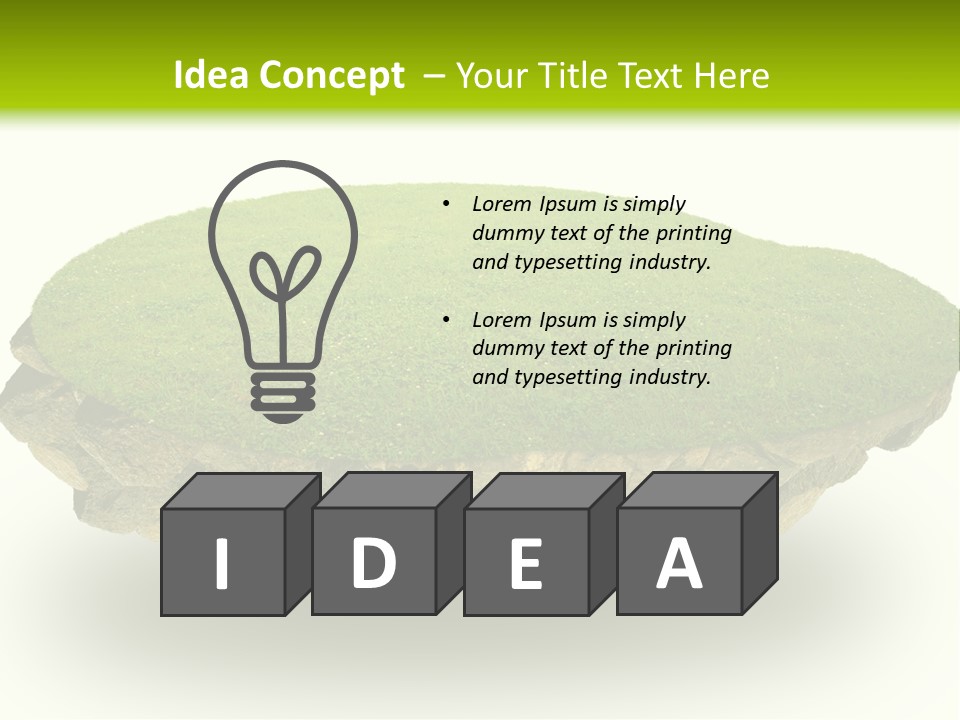 Air Floating Lawn Isolation PowerPoint Template